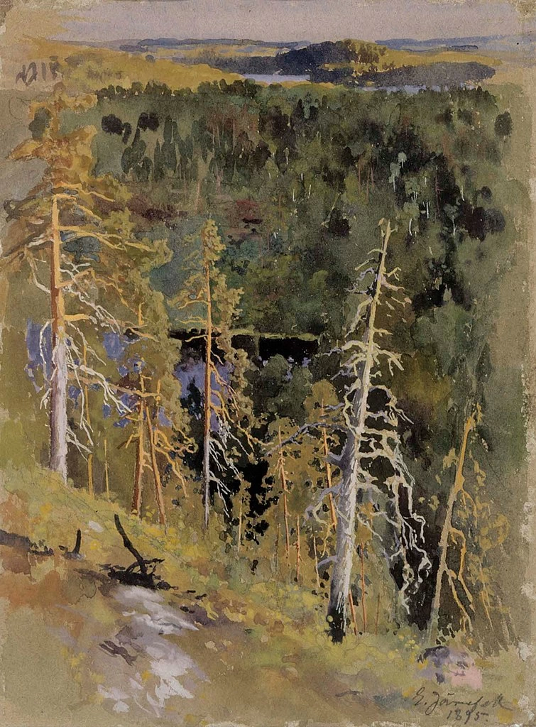 Eero Järnefelt - Paesaggio forestale, Finnish National Gallery, Helsinki